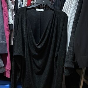 Black Draped Top
